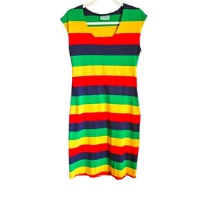 Dragstar Womens sleeveless mini dress Multi-colored stripe S